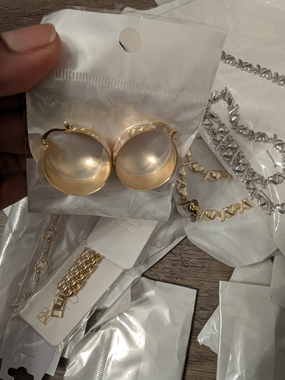 Gold Dome Hoop Earrings - Elegant Women Jewelry